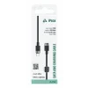 Cablu textil iPEAX FLEXLINE USB-C / LIGHTNING 1.5M, USB 2.0 Negru