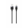 Cablu textil iPEAX USB-A / LIGHTNING 1.5M, USB 2.0 Negru