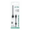 Cablu textil iPEAX USB-A / LIGHTNING 1.5M, USB 2.0 Negru