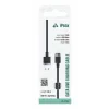 Cablu textil iPEAX USB-A / LIGHTNING 1M, USB 2.0 Negru