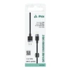 Cablu textil iPEAX USB-A / LIGHTNING 1M, USB 2.0 Negru