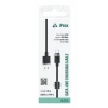 Cablu textil iPEAX USB-A / USB-C 1.5M, USB 2.0 Negru