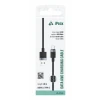Cablu textil iPEAX USB-A / USB-C 1M, USB 2.0 Negru