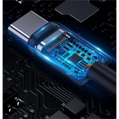 Cablu textil iPEAX USB-A / USB-C 1M, USB 2.0 Negru