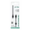 Cablu textil iPEAX USB-C / LIGHTNING 1M, USB 2.0 Negru