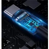 Cablu textil iPEAX USB-C / USB-C 1M, USB 2.0 Negru