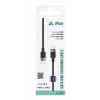 Cablu textil iPEAX USB-C / USB-C 1M, USB 2.0 Negru