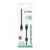 Cablu textil iPEAX USB-C / USB-C 1M, USB 2.0 Negru