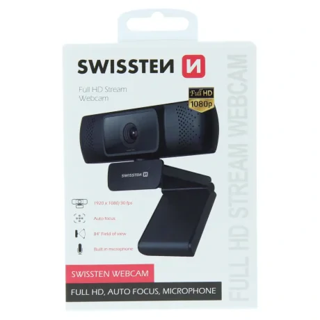 Cameră web Swissten FHD 1080P