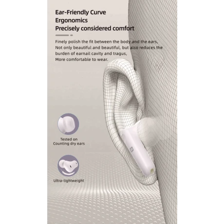 Căști Bluetooth ANC Swissten Focus Albe