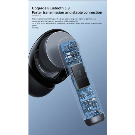 Căști Bluetooth ANC Swissten Focus Negre