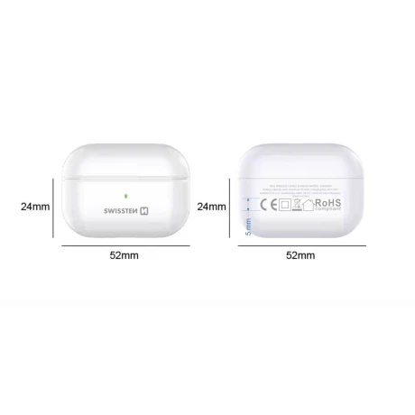 Căști Bluetooth TWS Swissten MiniPods Albe