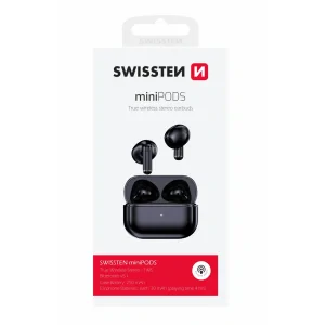 Căști Bluetooth TWS Swissten Minipods Negre