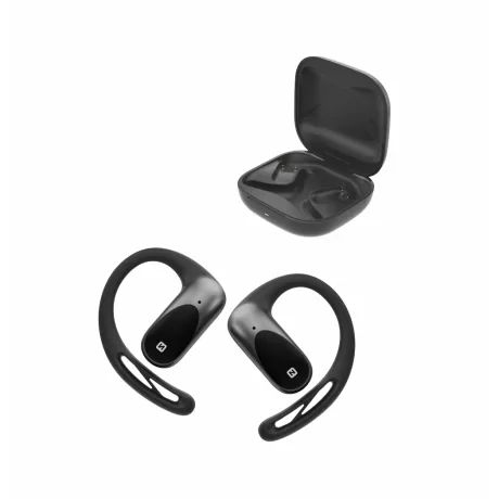 Căști Bluetooth TWS Swissten Running Open Ear, negre
