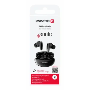 Căști Bluetooth TWS Swissten Sonic Black