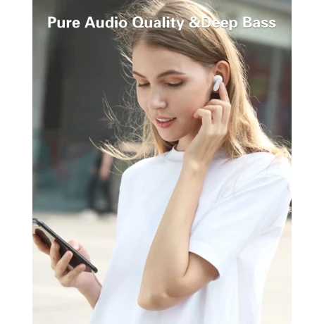 Căști Bluetooth TWS Swissten Sonic White