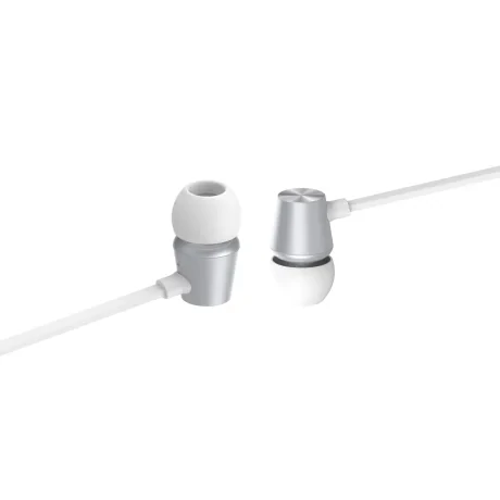 Căști intraauriculare Swissten DYNAMIC YS500 argintii/alb