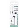 Căști iPEAX cu fir, jack de 3,5 mm, negre