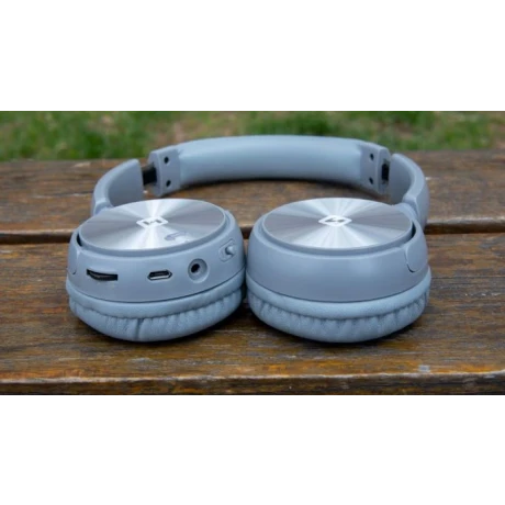 Căști stereo fără fir Swissten Trix argintiu/gri
