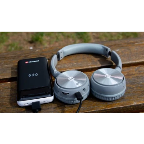 Căști stereo fără fir Swissten Trix argintiu/gri