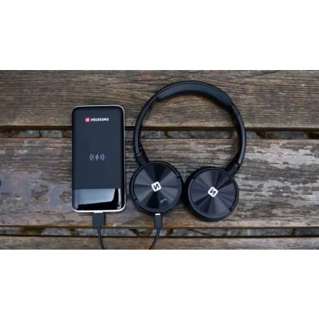 Căști stereo fără fir Swissten Trix Black