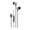 CĂȘTI USB-C SWISSTEN NEGRU METALIC