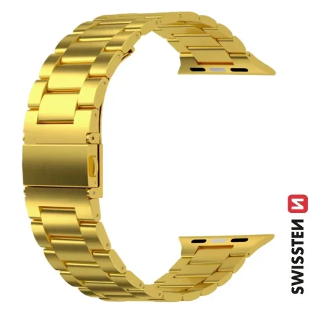 CUREALĂ METALICĂ SWISSTEN PENTRU APPLE WATCH 38 / 40 / 41 mm AUR