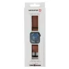 CURELĂ DIN PIELE SWISSTEN PENTRU APPLE WATCH 42 / 44 / 45 / 49 mm MARO (cataramă neagră și clemă neagră)