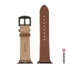 CURELĂ DIN PIELE SWISSTEN PENTRU APPLE WATCH 42 / 44 / 45 / 49 mm MARO (cataramă neagră și clemă neagră)