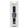 CURELĂ DIN PIELE SWISSTEN PENTRU APPLE WATCH 42 / 44 / 45 / 49 mm NEAGRĂ (cataramă neagră și clemă neagră)