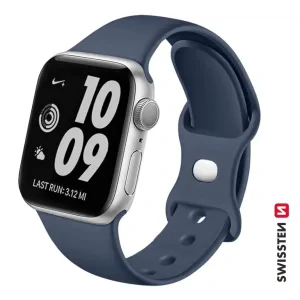CURELĂ DIN SILICON SWISSTEN PENTRU APPLE WATCH 38 / 40 / 41 mm BLEUMARIN