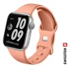 CURELĂ DIN SILICON SWISSTEN PENTRU APPLE WATCH 38 / 40 / 41 mm PORTOCALIU ROZ