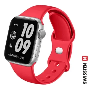 CURELĂ DIN SILICON SWISSTEN PENTRU APPLE WATCH 38 / 40 / 41 mm ROȘIE
