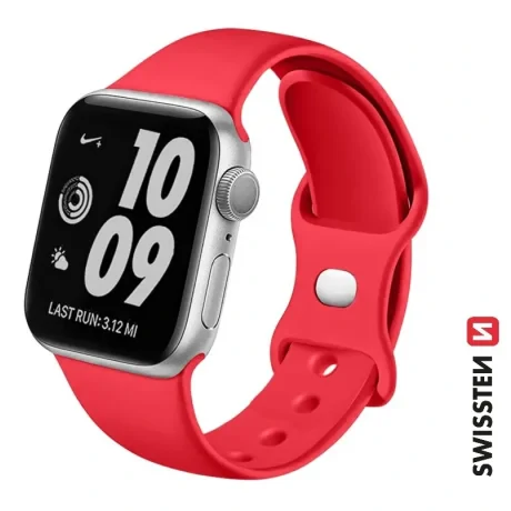 CURELĂ DIN SILICON SWISSTEN PENTRU APPLE WATCH 38 / 40 / 41 mm ROȘIE
