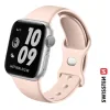 CURELĂ DIN SILICON SWISSTEN PENTRU APPLE WATCH 42 / 44 / 45 / 49 mm ROZ NISIPIU