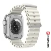 CURELĂ DIN SILICON SWISSTEN PENTRU APPLE WATCH - CURELE MARINE 42 / 44 / 45 / 49 mm GRI PIATRĂ 