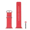CURELĂ DIN SILICON SWISSTEN PENTRU APPLE WATCH - CURELE MARINE 42 / 44 / 45 / 49 mm ROȘIE