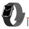 CURELĂ DIN SILICON SWISSTEN PENTRU APPLE WATCH - MAGNETICĂ 38 / 40 / 41 mm NEGRU/GRI