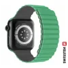 CURELĂ DIN SILICON SWISSTEN PENTRU APPLE WATCH - MAGNETICĂ 38 / 40 / 41 mm VERDE/GRI