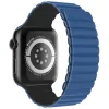 CURELĂ DIN SILICON SWISSTEN PENTRU APPLE WATCH - MAGNETICĂ 38 / 40 / 41mm ALBASTRU/NEGRU