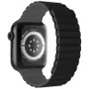 CURELĂ DIN SILICON SWISSTEN PENTRU APPLE WATCH - MAGNETICĂ 42 / 44 / 45 / 49 mm NEGRU/GRI