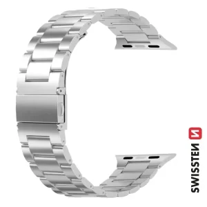 CURELĂ METALICĂ SWISSTEN PENTRU APPLE WATCH 38 / 40 / 41 mm ARGINTIE