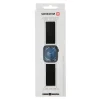 CURELĂ SWISSTEN DIN NAILON PENTRU APPLE WATCH 38 / 40 / 41 mm NEAGRĂ (cu cataramă)