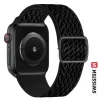 CURELĂ SWISSTEN DIN NAILON PENTRU APPLE WATCH NEAGRĂ 42 / 44 / 45 / 49 mm (cu cataramă)