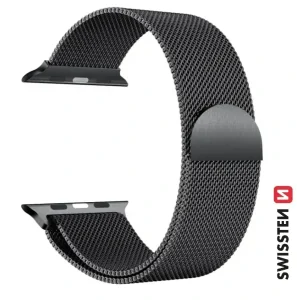 CURELĂ SWISSTEN MESH PENTRU APPLE WATCH 42 / 44 / 45 / 49 mm NEAGRĂ