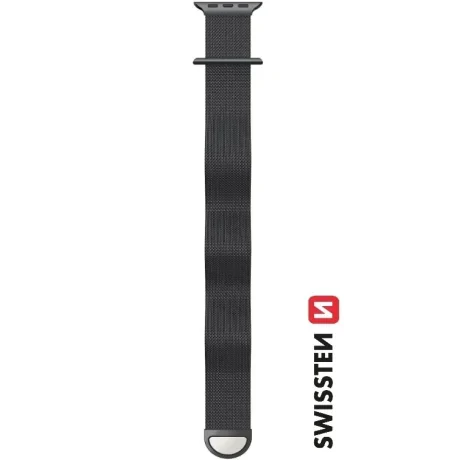 CURELĂ SWISSTEN MESH PENTRU APPLE WATCH 42 / 44 / 45 / 49 mm NEAGRĂ