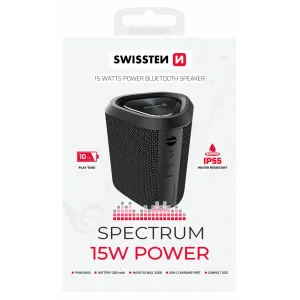 DIFUZOR BLUETOOTH SWISSTEN SPECTRUM 15 W NEGRU