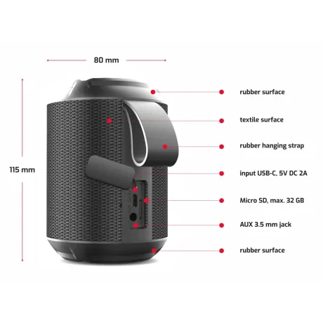 DIFUZOR BLUETOOTH SWISSTEN ULTIMATE 24W NEGRU