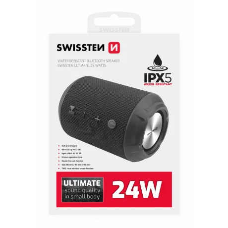 DIFUZOR BLUETOOTH SWISSTEN ULTIMATE 24W NEGRU