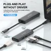 Hub USB-C SWISSTEN 4-ÎN-1 (USB-C 100W, HDMI 4K, 2x USB-A) ALUMINIU